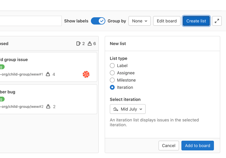Issue board · Project · User · Help · GitLab